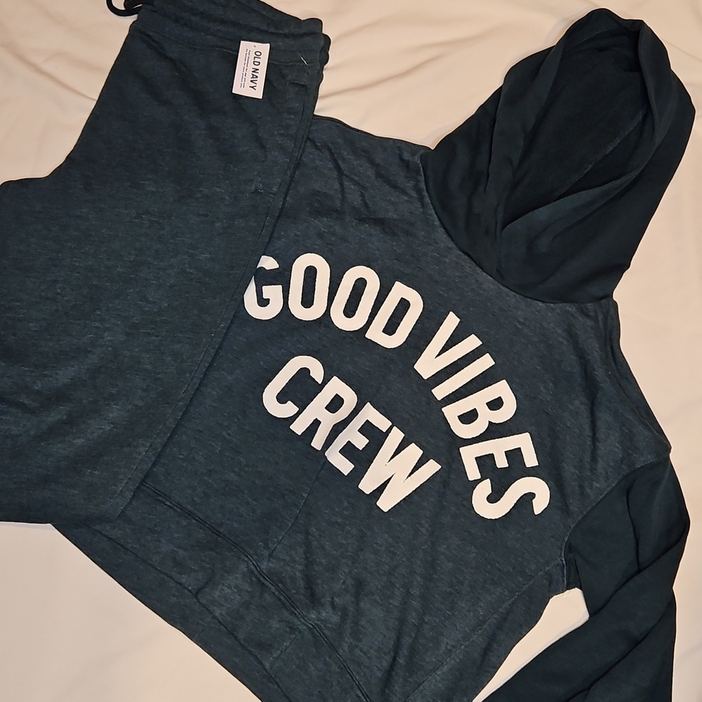 Old Navy Matching Set Green Hoodie & Sweatpants Girls XL 14-16 NWT